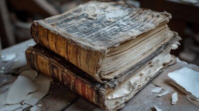 ancient-tattered-books-stockcake